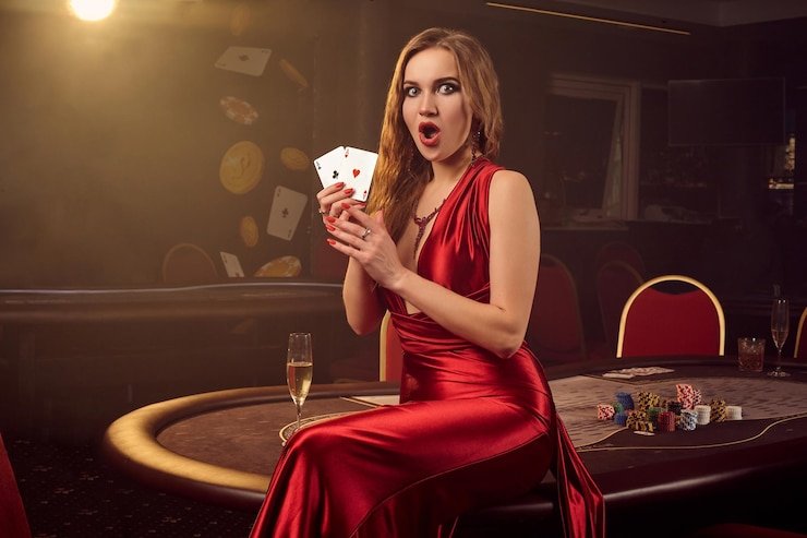 Tampilan live dealer 1xbet mobile dengan meja blackjack dan dealer profesional